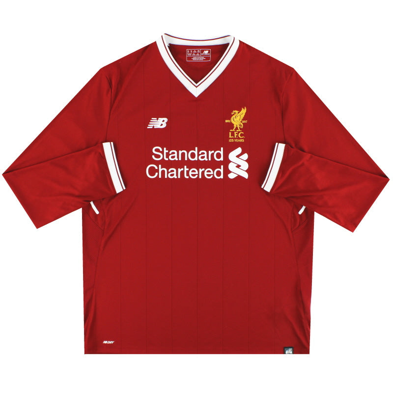 2017-18 Liverpool New Balance '125 Years' Home Shirt L/S XXXL