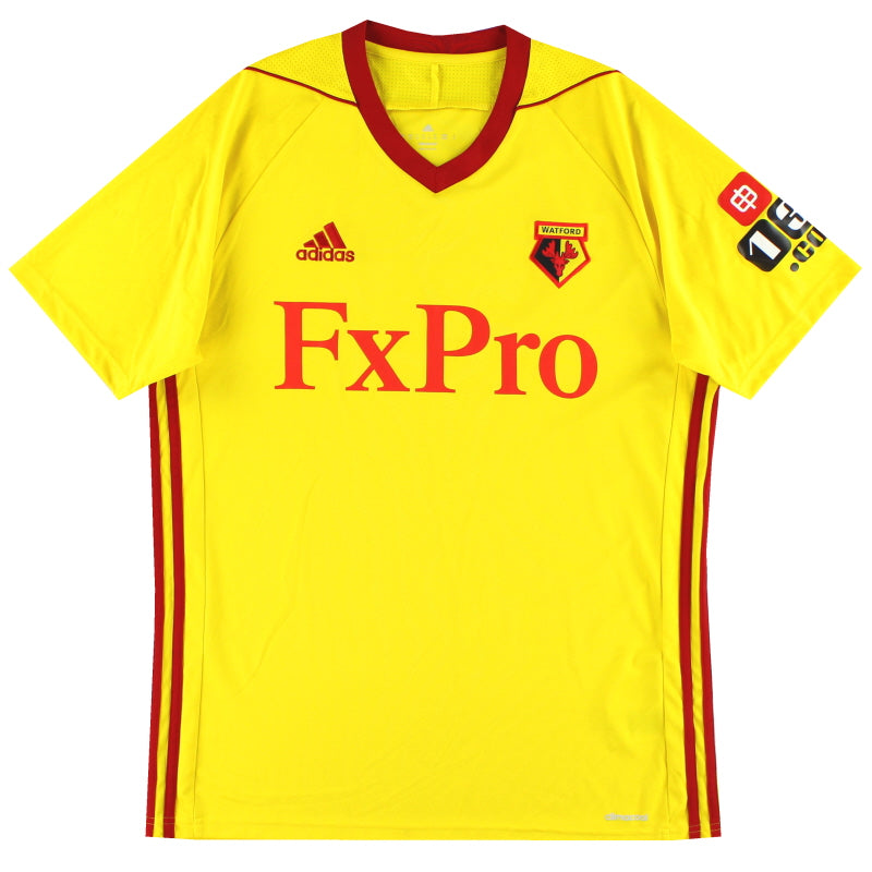 2017-18 Watford adidas Home Shirt M