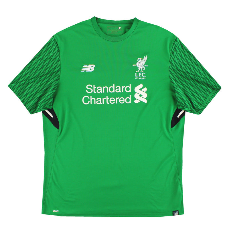 2017-18 Liverpool New Balance '125 Years' Goalkeeper Shirt S