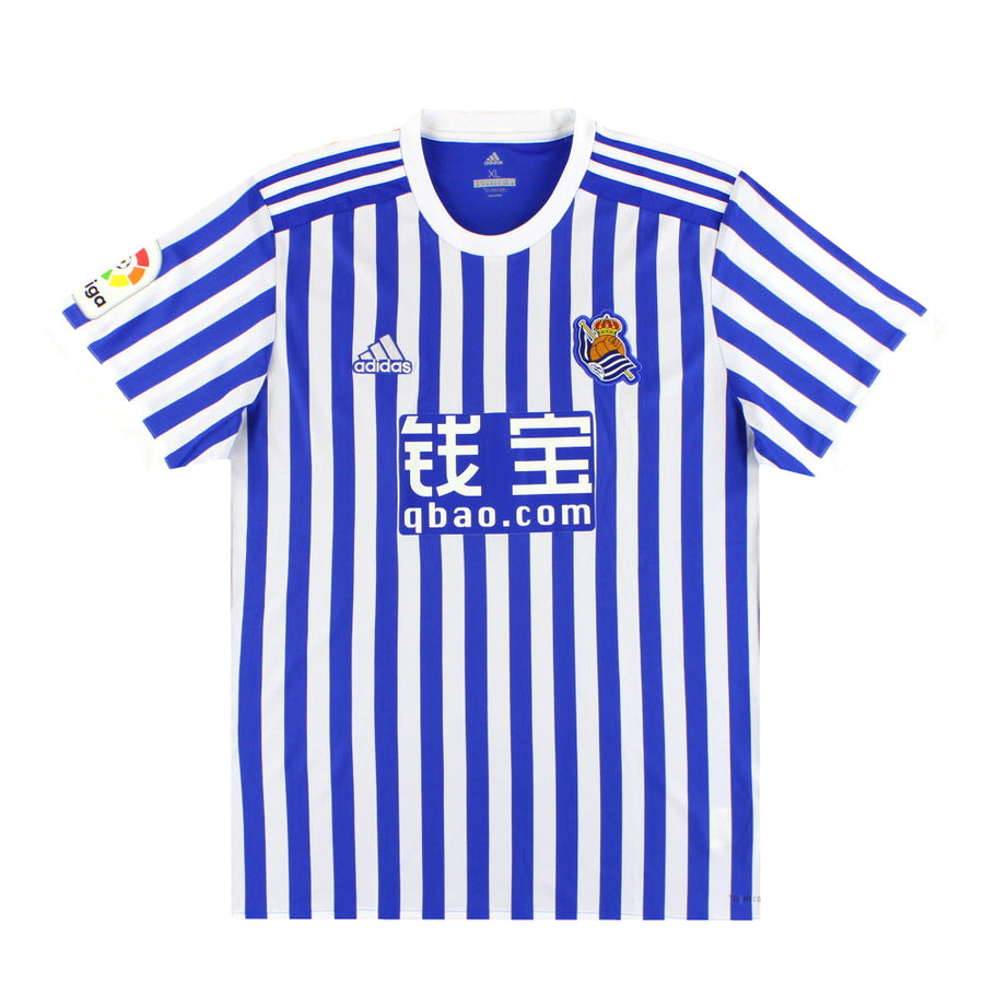 2017-18 Real Sociedad adidas Home Shirt *Mint* XL