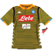 2018-19 Napoli Kappa Kombat Goalkeeper Shirt *BNIB* M