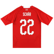 2018-19 Switzerland Puma Home Shirt Schar #22 S