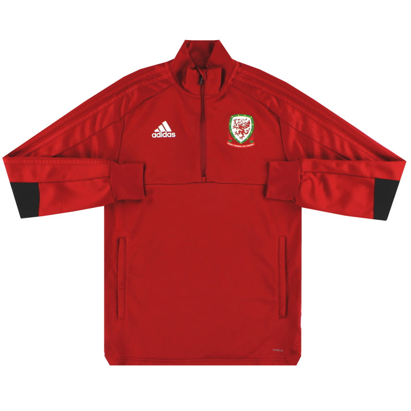 2018-19 Wales adidas 1/4 Zip Training Top S