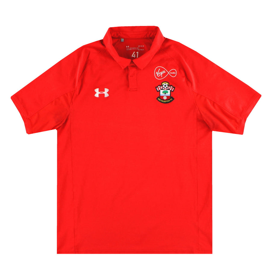 2018-19 Southampton Under Armour Player Issue Polo Shirt #41 L