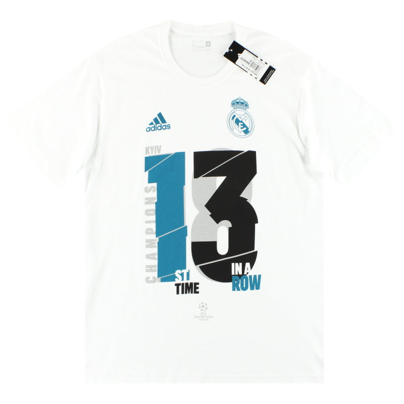 2018 Real Madrid adidas 13th Winners Tee *BNIB* S