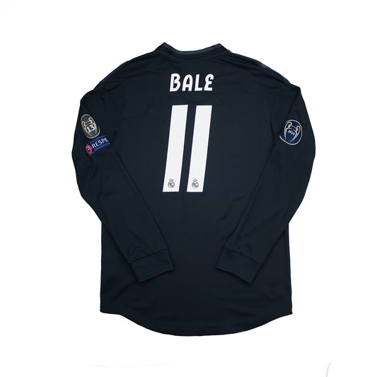 2018/19 Real Madrid Bale #11 L/S Away Shirt (L) Adidas