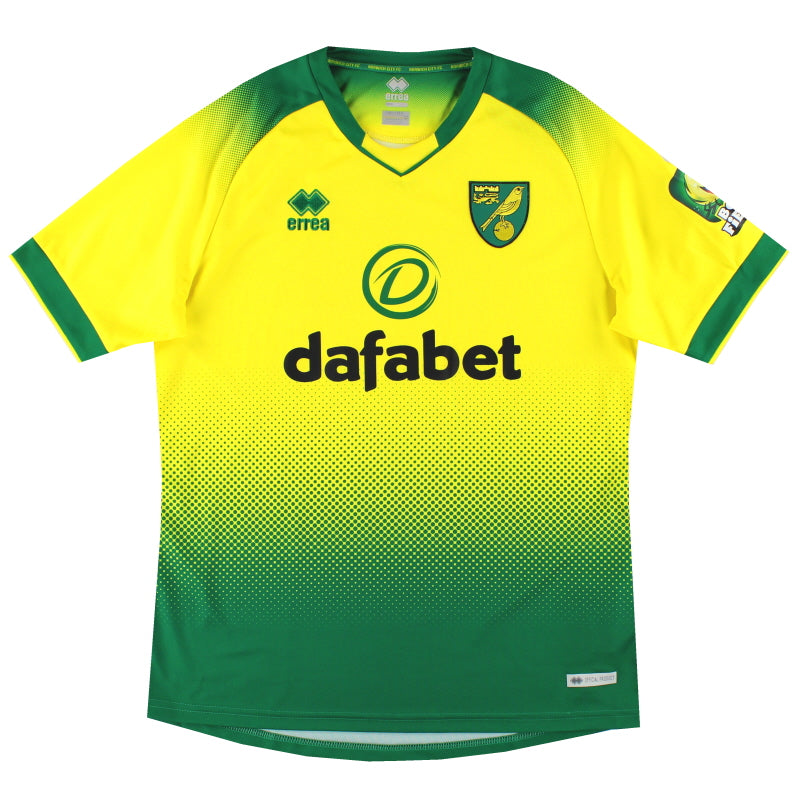 2019-20 Norwich Errea Home Shirt *Mint* XL