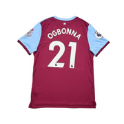 2019/20 West Ham Ogbonna #21 *Match Issue* Home Shirt (L) Umbro