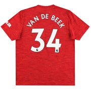 2020-21 Manchester United adidas Home Shirt Van De Beek #34 XL