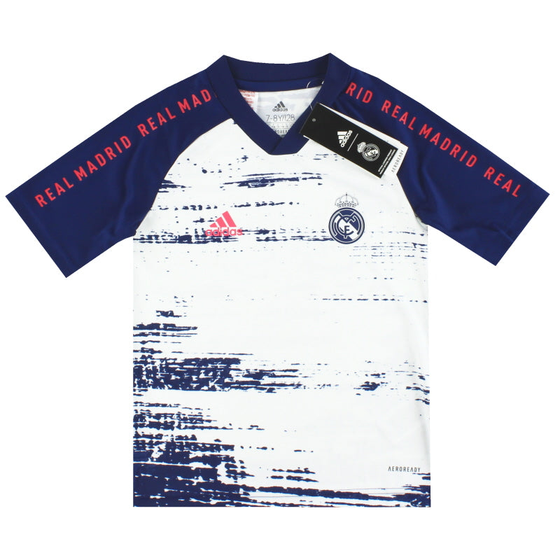 2020-21 Real Madrid adidas Pre Match Training Shirt *BNIB* XS.Boys