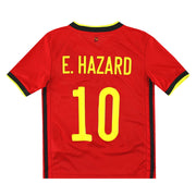 2020-21 Belgium adidas Home Shirt E.Hazard #10 Y