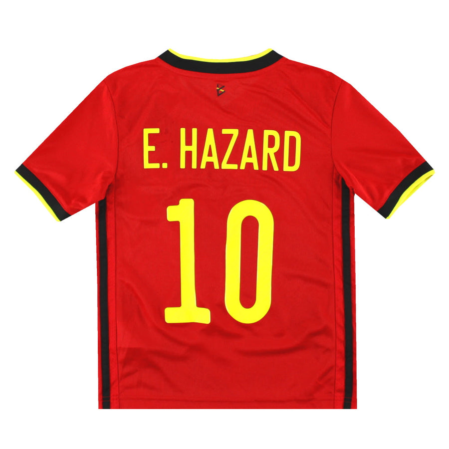 2020-21 Belgium adidas Home Shirt E.Hazard #10 Y