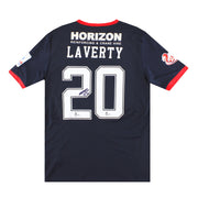 2020-21 Falkirk Puma Player Issue 'Signed' Home Shirt Laverty #20 M