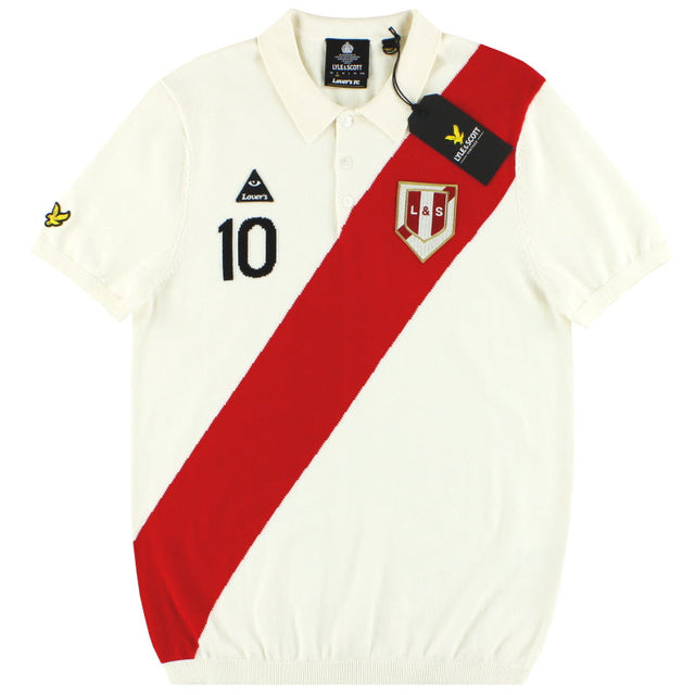 2020 Lyle and Scott x Lovers FC Peru Asymetric Stripe Polo *BNIB* M
