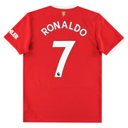 2021-22 Manchester United adidas Home Shirt Ronaldo #7 M