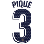 2022-23 Barcelona Pique #3 Away Name Set *BNIB* L
