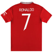 2022-23 Manchester United adidas Home Shirt Ronaldo #7 *Mint* M
