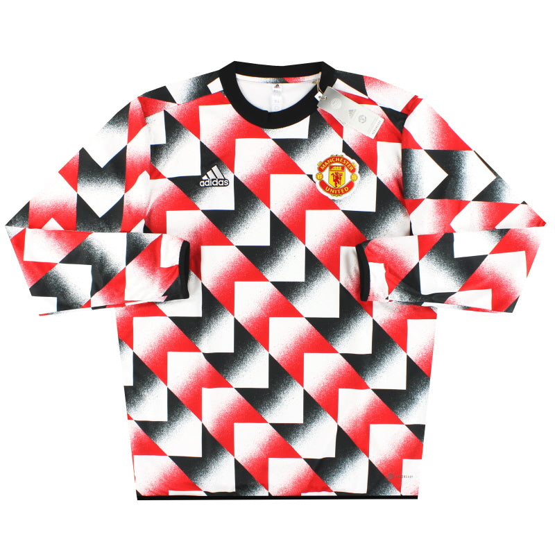 2022-23 Manchester United adidas Pre Match Warm Up Sweatshirt *BNIB*