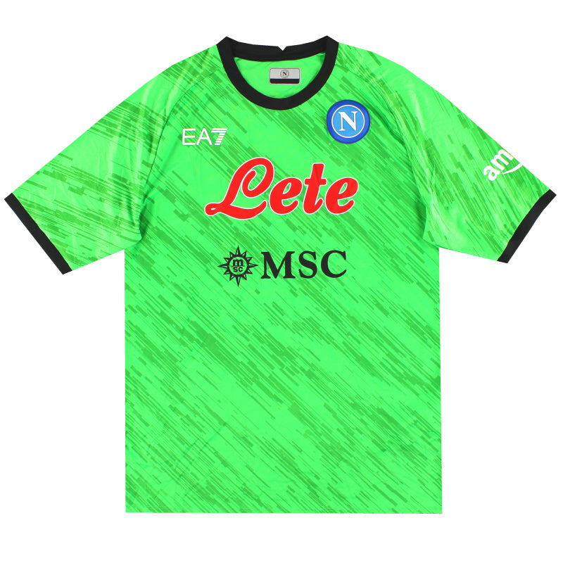 2022-23 Napoli EA7 Goalkeeper Shirt *As New* S