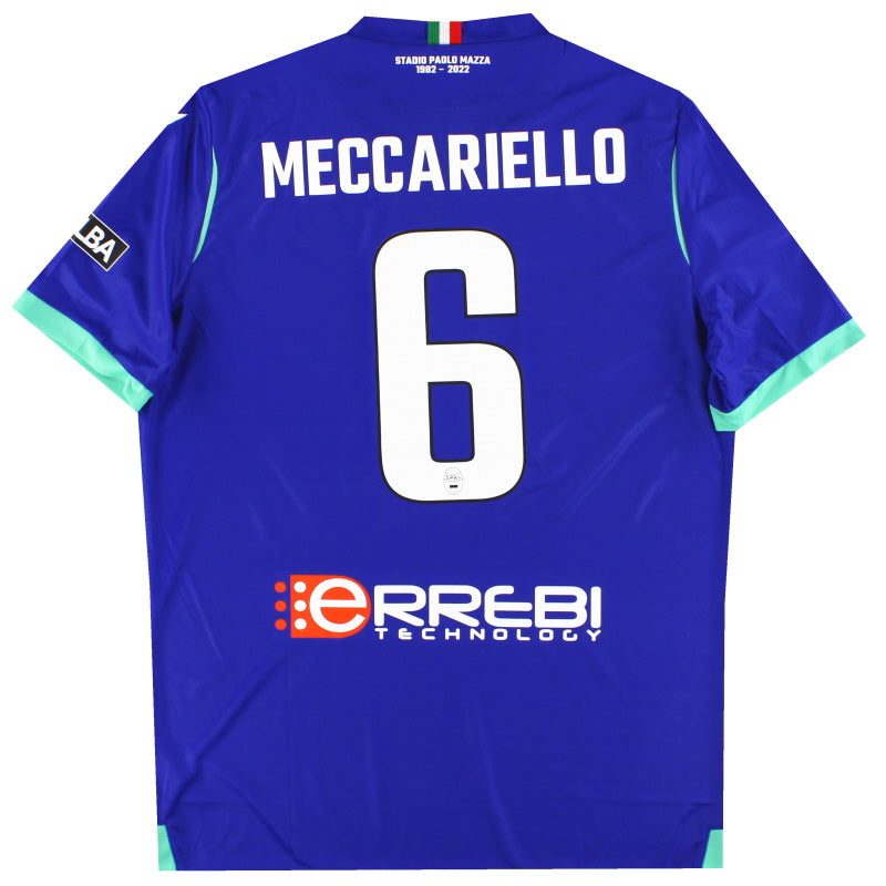 2022-23 SPAL Macron Player Issue Third Shirt Meccariello #6 *As New* XL