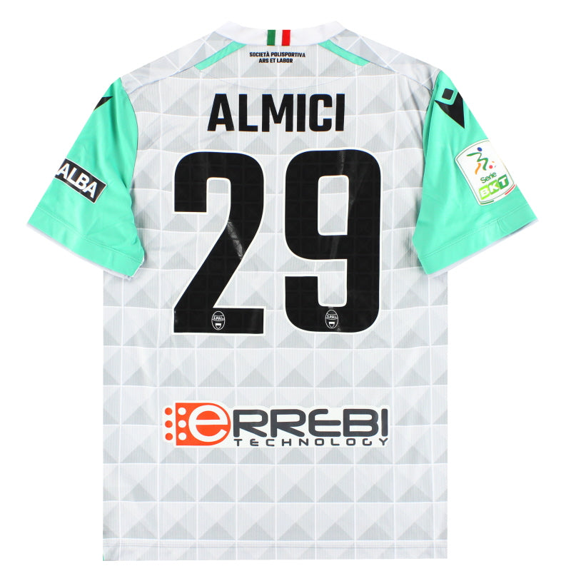 2022-23 SPAL Macron Player Issue Away Shirt Almici #29 *As New* M