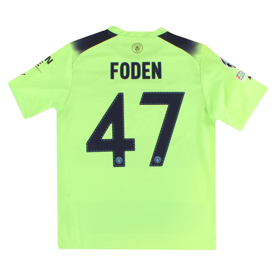 2022-23 Manchester City Puma CL Third Shirt Foden #47 L