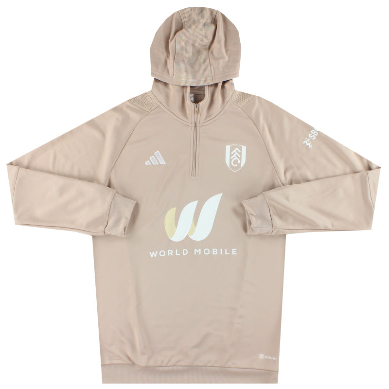 2023-24 Fulham adidas Tiro23 1/4 Zip Hooded Jacket *As New* M