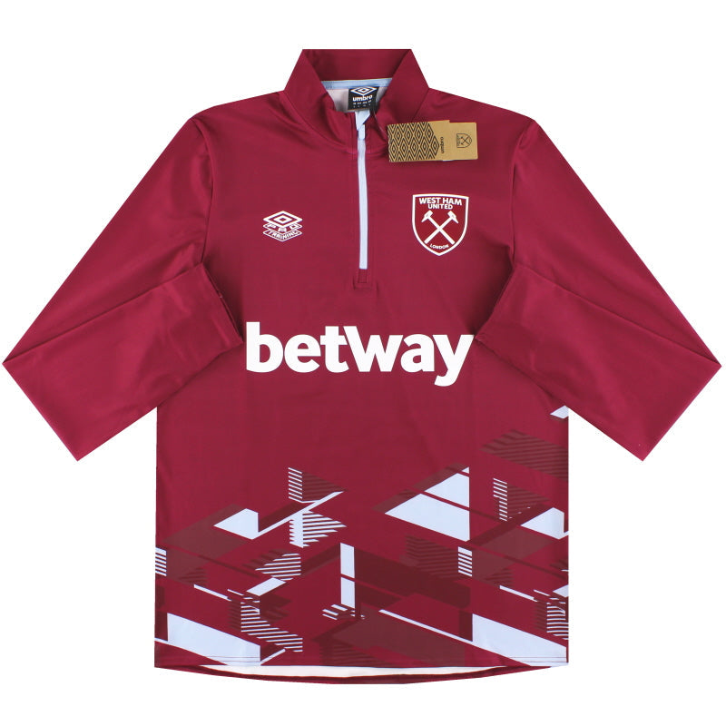 2023-24 West Ham Umbro 1/4 Zip Warm Up Top *w/tags* XL