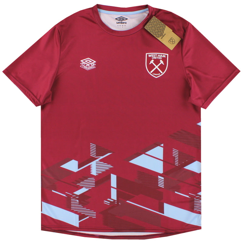 2023-24 West Ham Umbro Warm Up Shirt *BNIB M