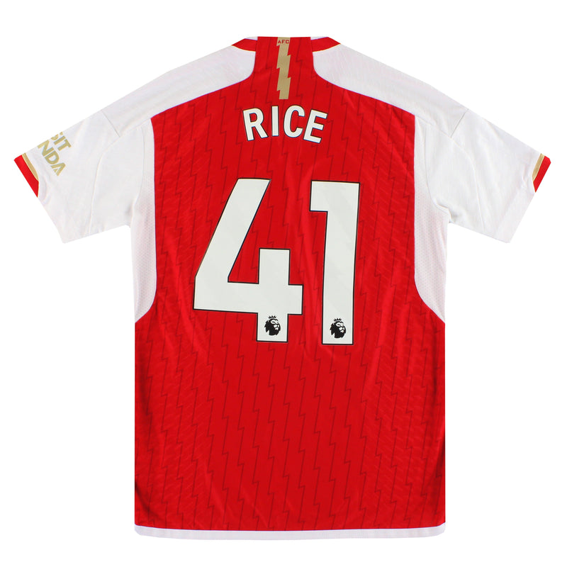 2023-24 Arsenal adidas Authentic Home Shirt Rice #41 *Mint* M