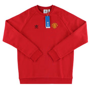 2023-24 Manchester United adidas Essentials Trefoil Crew Sweatshirt *BNIB* M