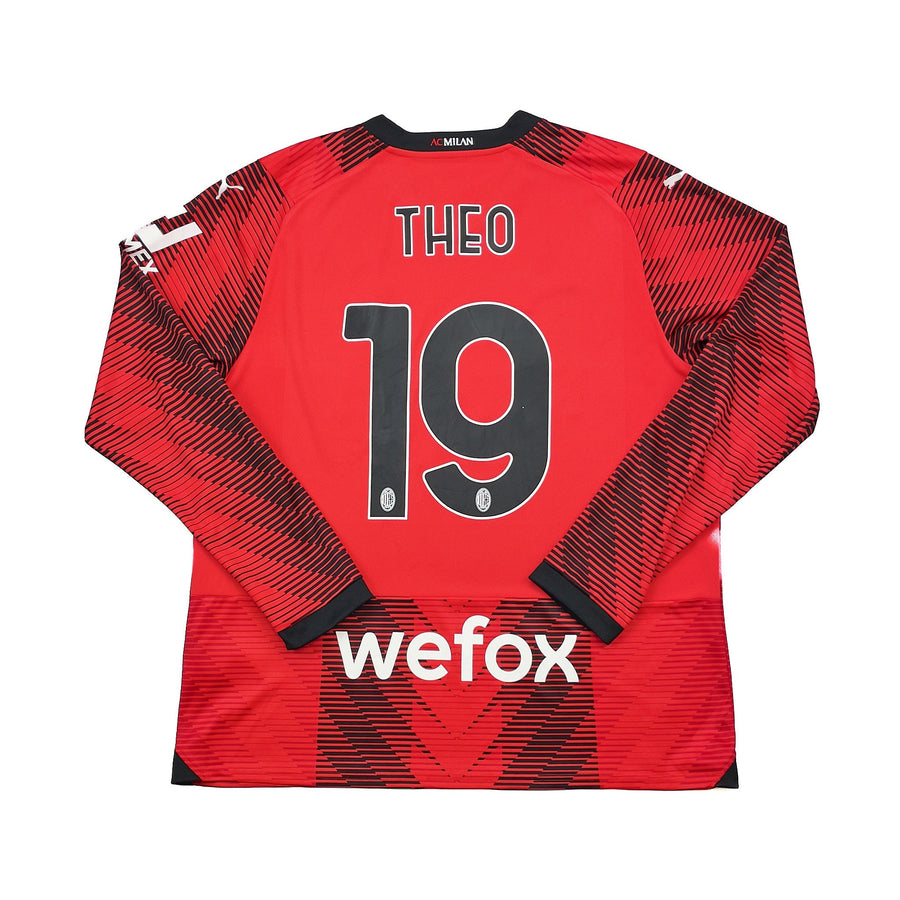 2023/24 AC Milan Theo #19 L/S Home Shirt (XL) Puma