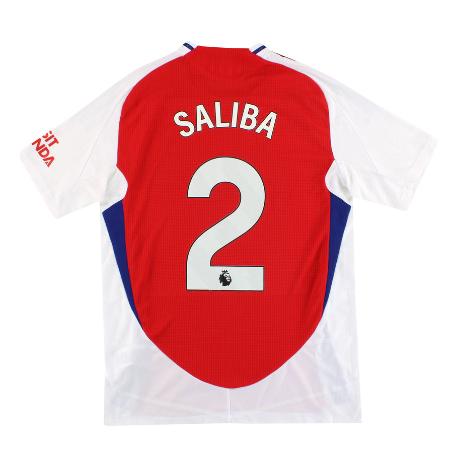 2024-25 Arsenal adidas Authentic Home Shirt Saliba #2 M
