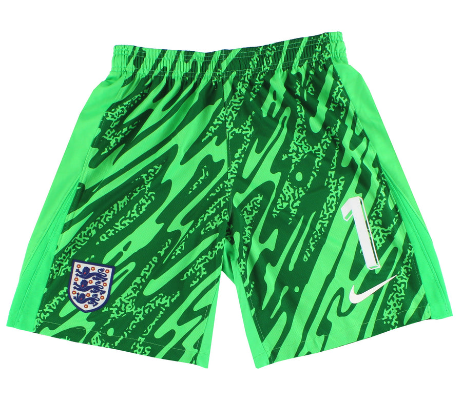 2024-25 England Nike Player Issue Goalkeeper Shorts #1 M