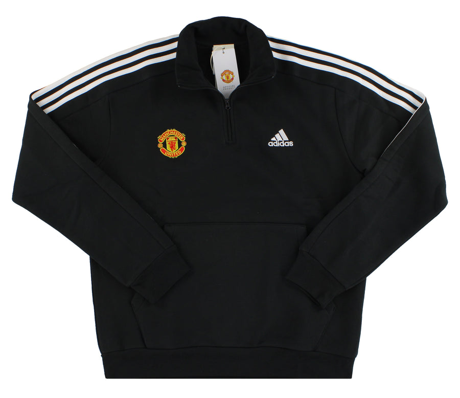 2024-25 Manchester United adidas Essentials 1/4 Zip Sweatshirt *BNIB* M