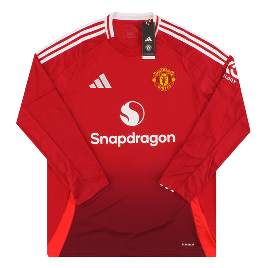 2024-25 Manchester United adidas Home Shirt L/S *BNIB* XL