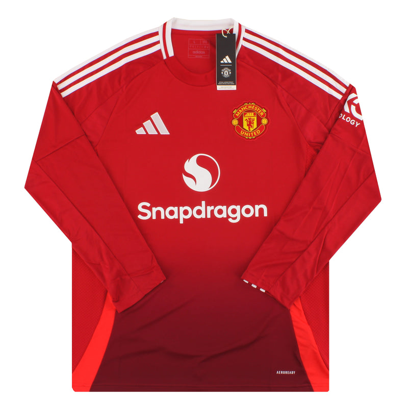 2024-25 Manchester United adidas Home Shirt L/S *BNIB* XL