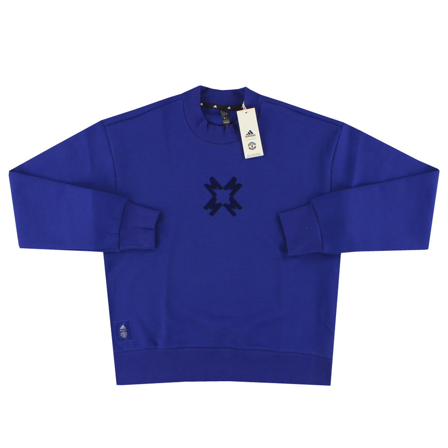 2024-25 Manchester United adidas Seasonal Doubleknit Crew Sweatshirt *w/tags* XL - Classic Football Kit