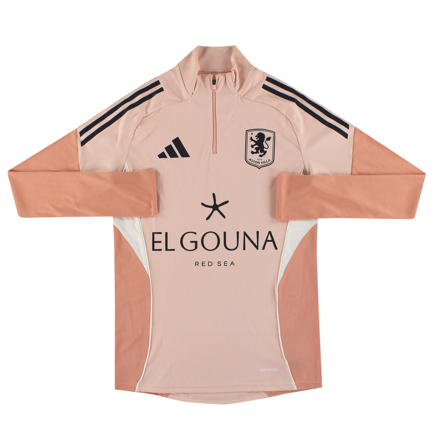 2025-26 Aston Villa adidas Player Issue 1/4 Zip Training Top S