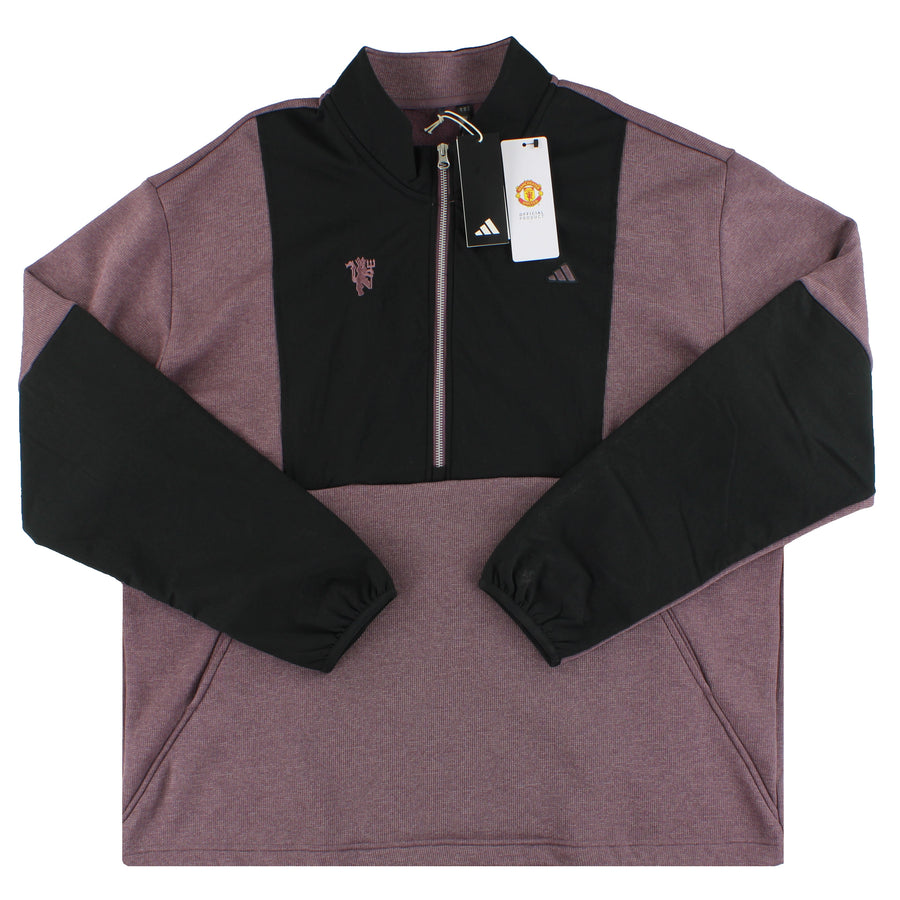2024-25 Manchester United adidas Hybrid 1/2 Zip Golf Sweatshirt *BNIB* XL