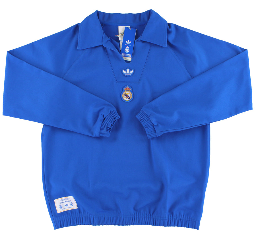 2025-26 Real Madrid adidas Terrace Icons Drill Sweatshirt *w/tags* M