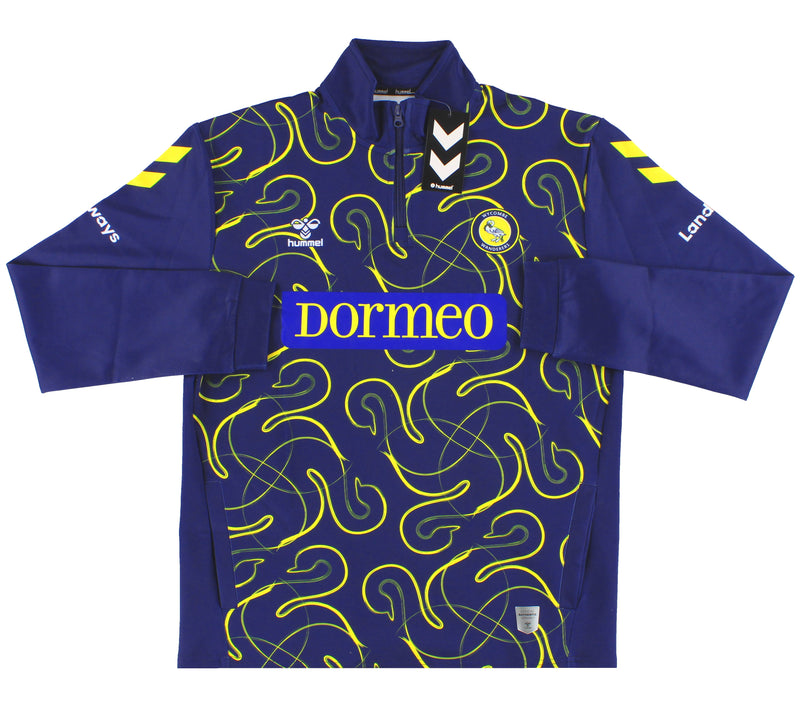 2025-26 Wycombe Wanderers Hummel 1/4 Zip Training Top *BNIB* M