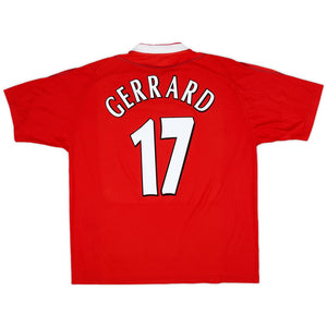 Liverpool 2002-04 Home Shirt Gerrard 17 L