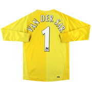 2006-07 Manchester United Nike Goalkeeper Shirt Van Der Sar #1 M.Boys