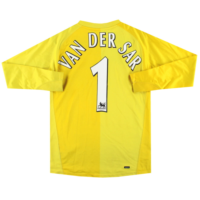 2006-07 Manchester United Nike Goalkeeper Shirt Van Der Sar #1 M.Boys