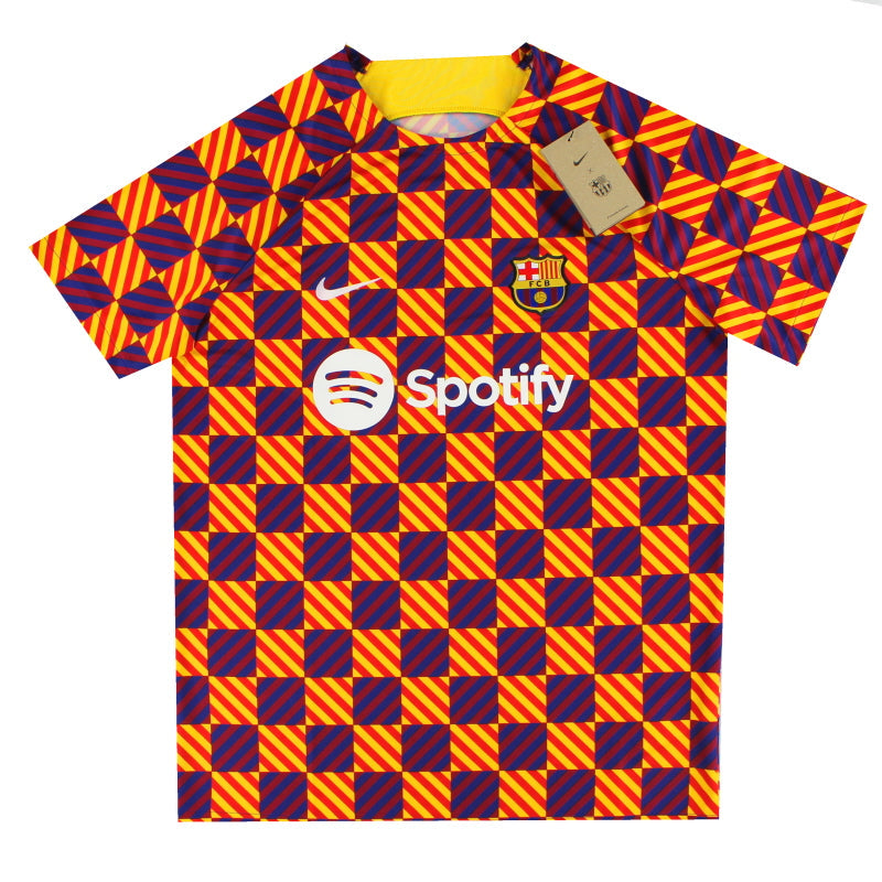 2023-24 Barcelona Nike Dri-FIT Pre-Match Top *BNIB M