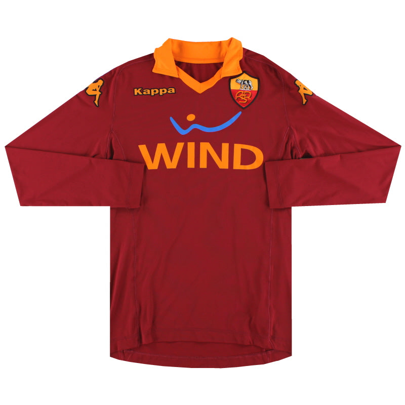 2012-13 Roma Kappa Match Issue Home Shirt *Mint* L/S #2
