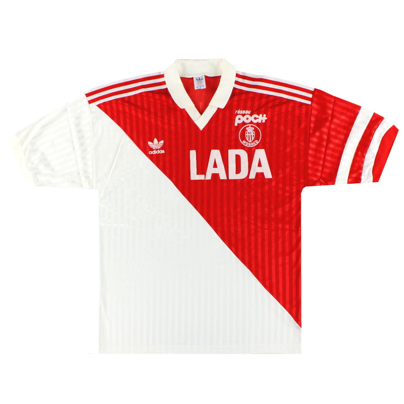 1990-91 Monaco adidas Home Shirt *Mint* XL