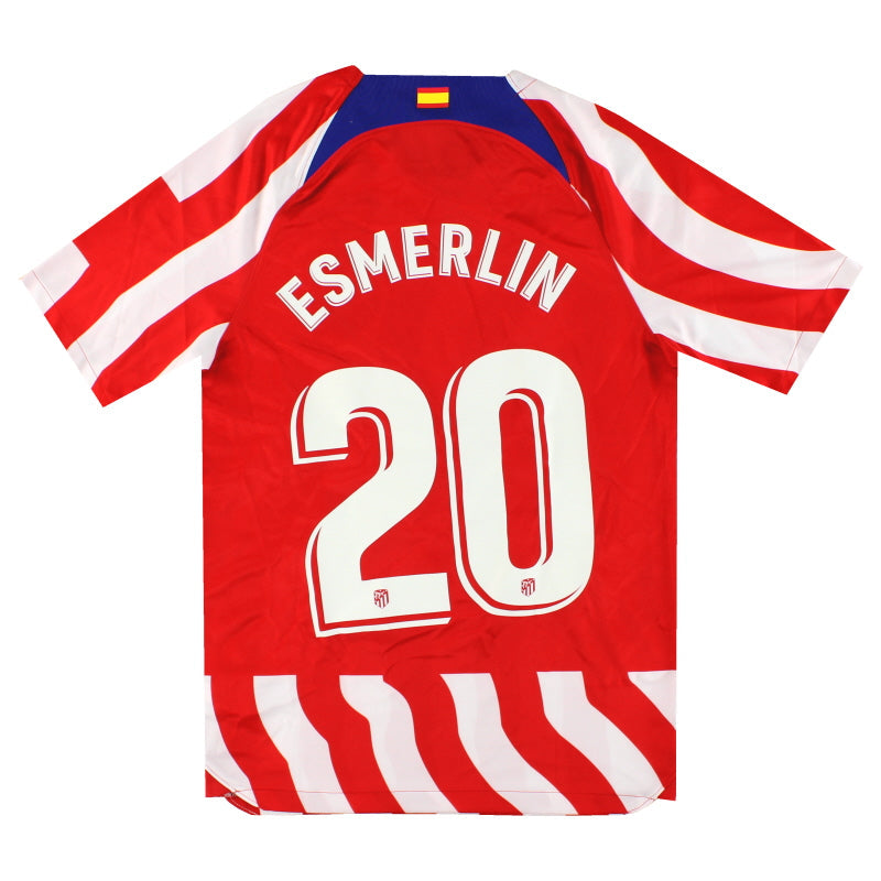 2022-23 Atletico Madrid Nike Home Shirt Esmerlin #20 *w/tags* S