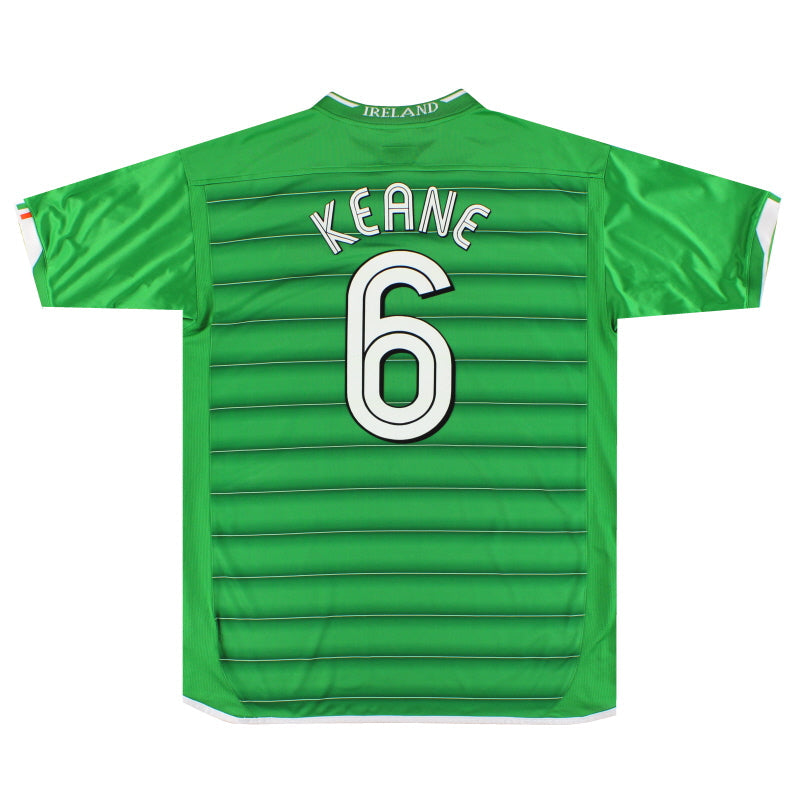 2003-04 Ireland Umbro Home Shirt Keane #6 *As New* XL